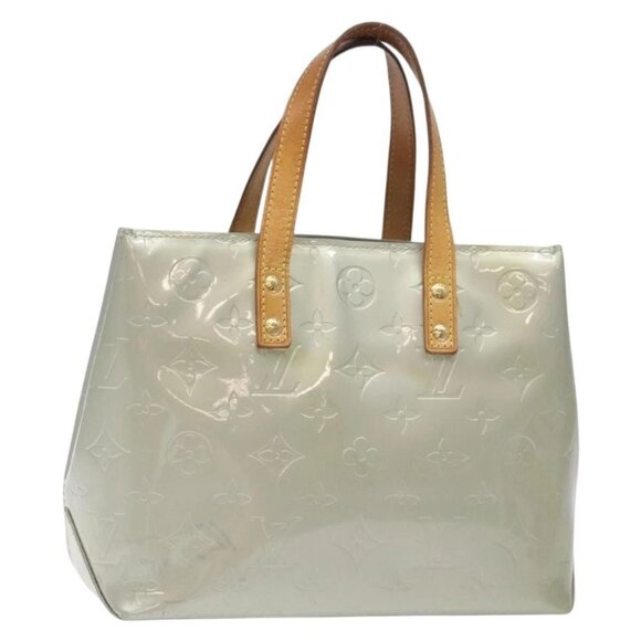 LOUIS VUITTON Monogram Vernis Reade PM Hand Bag Gris - Picture 1 of 15